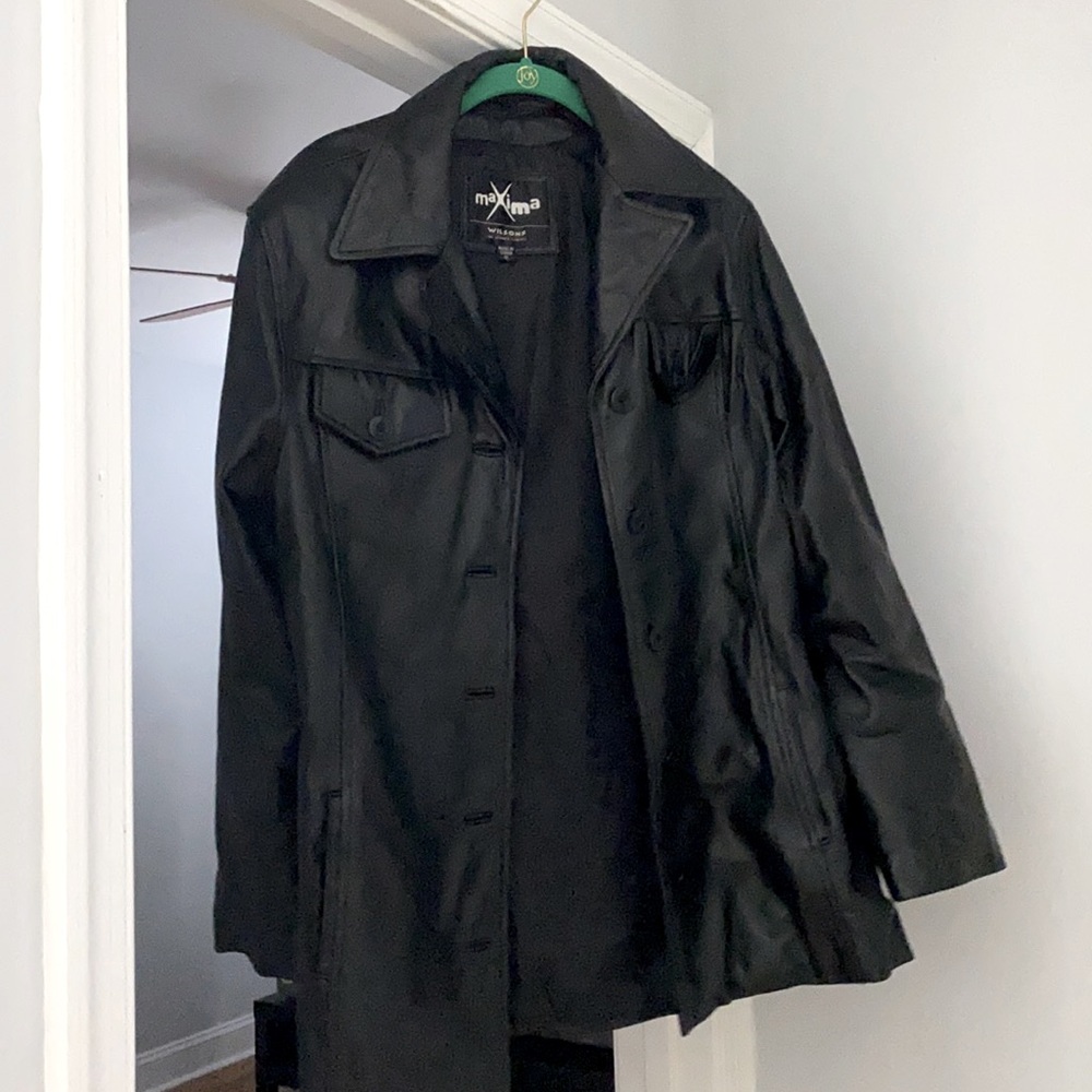 Maxima 100% Leather Coat